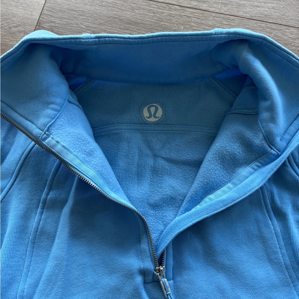 Lululemon Aero Blue Funnel-Neck Half Zip Long sz XS/S - Picture 4 of 6